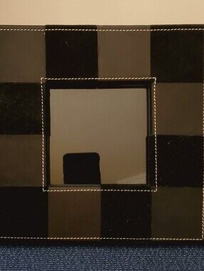 Black Checkerboard Square Picture Frame